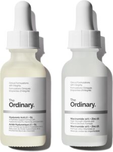 The Ordinary Skin Support Basics Duo - Skin Care Bundle Set For All Skin Types- Hyaluronic Acid 2% + B5 1 Fl Oz, Niacinamide 10% + Zinc 1% 1 Fl Oz